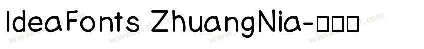 IdeaFonts ZhuangNia字体转换